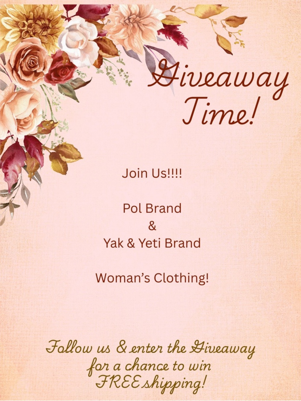 FREE GIVEAWAY